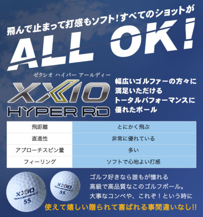 ダンロップ XXIO ゴルフボールギフト4点セット 名入れ ゴルフボール