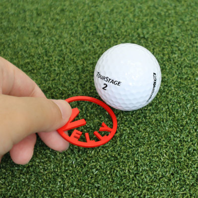 オリジナル】ステンレス切り文字ゴルフマーカー オリジナル