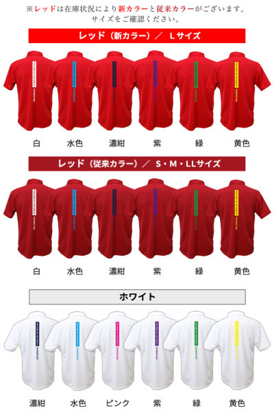名入れ ゴルフウェア（ドライポロシャツ）「バックテキスト」