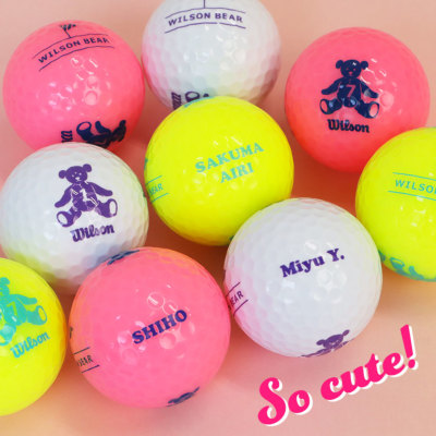 ウィルソン WILSON BEAR4 【3球】 名入れゴルフボール